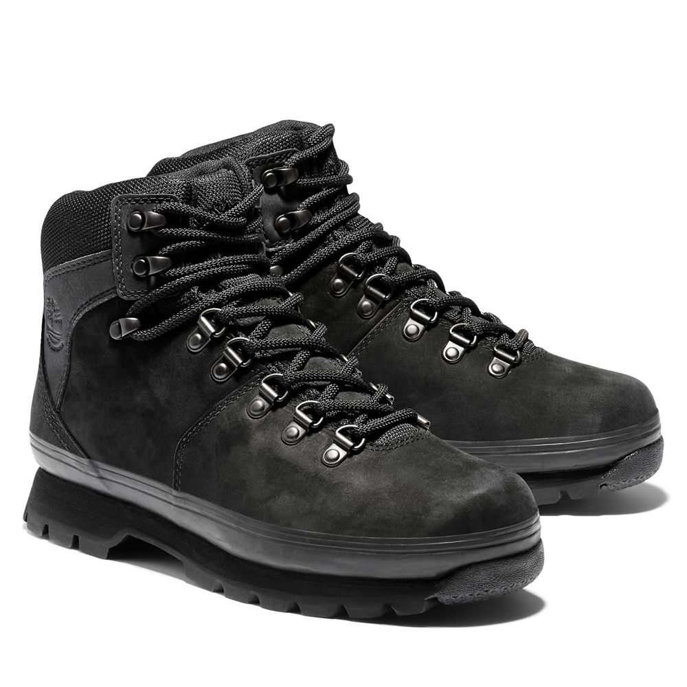 Tenisi Timberland Dama Negrii - Euro Hiker Mixed-Media Waterproof Boots - Romania - QLIFOA231